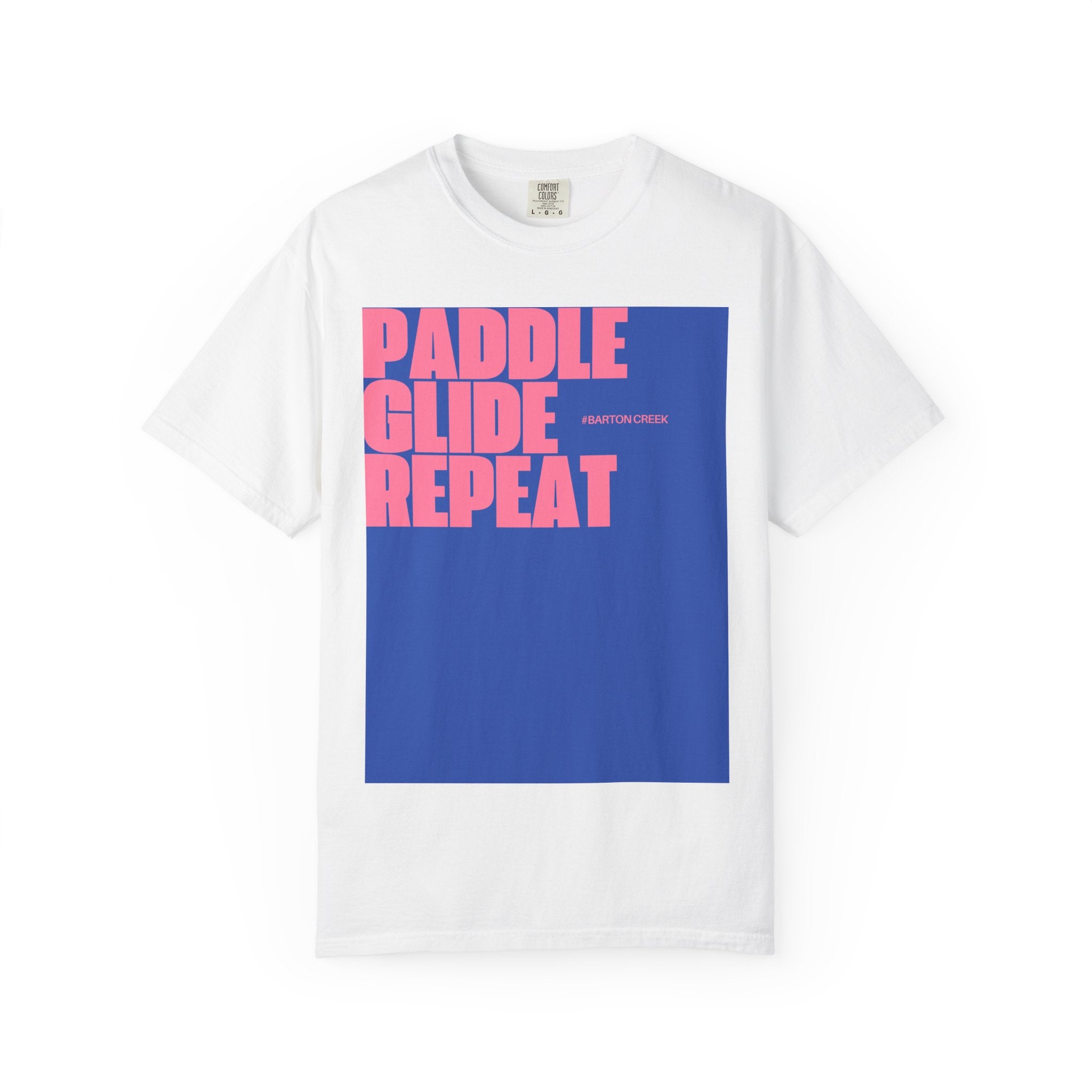 Paddle Glide Repeat Unisex T-shirt, Casual Tee, Gift for Paddlers, Outdoor Clothing, Summer Vibes, Birthday Present, Fun Apparel