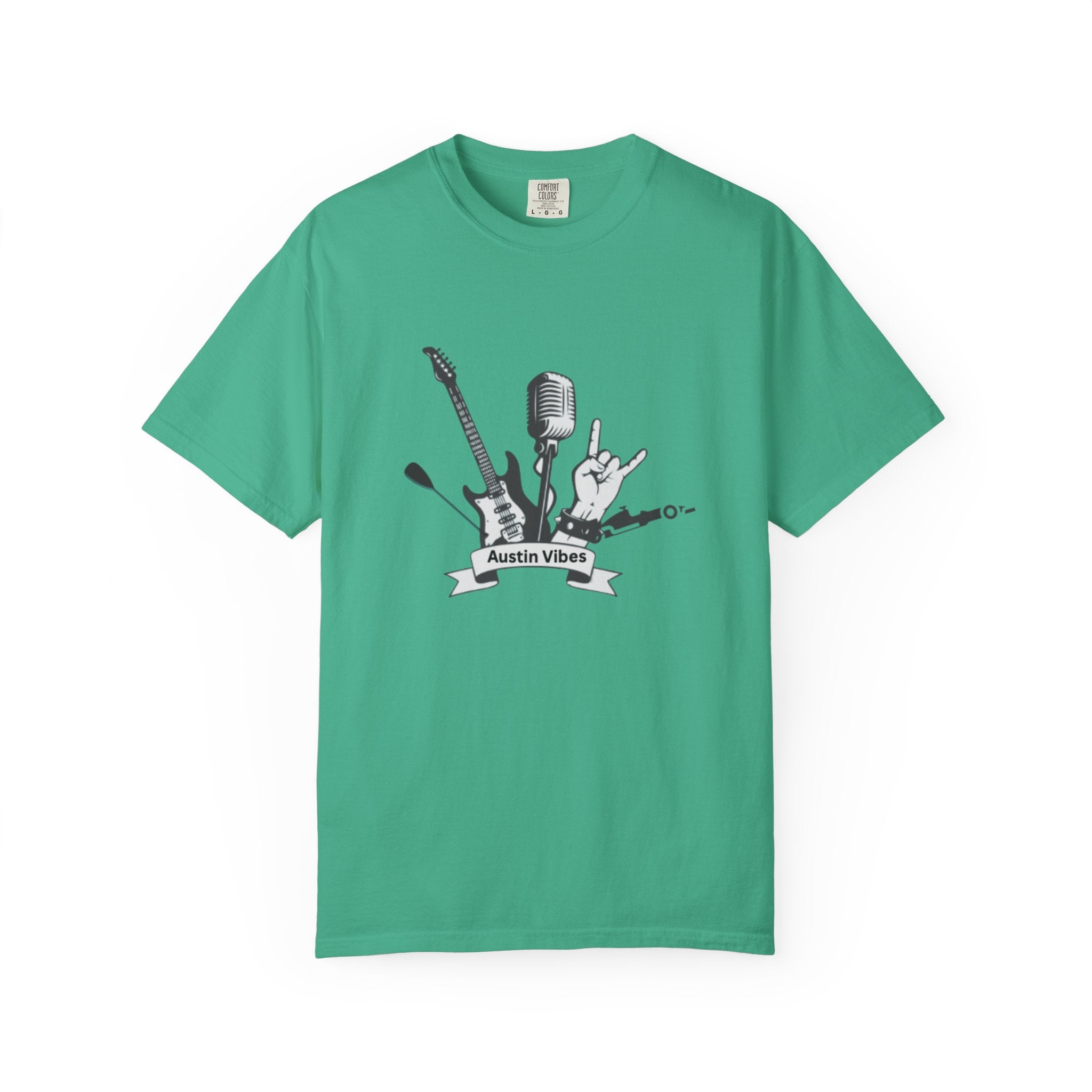 Austin Vibes Unisex T-Shirt, Perfect for Music Lovers, Concerts, Gift for Musicians, Casual Wear, Festival Apparel