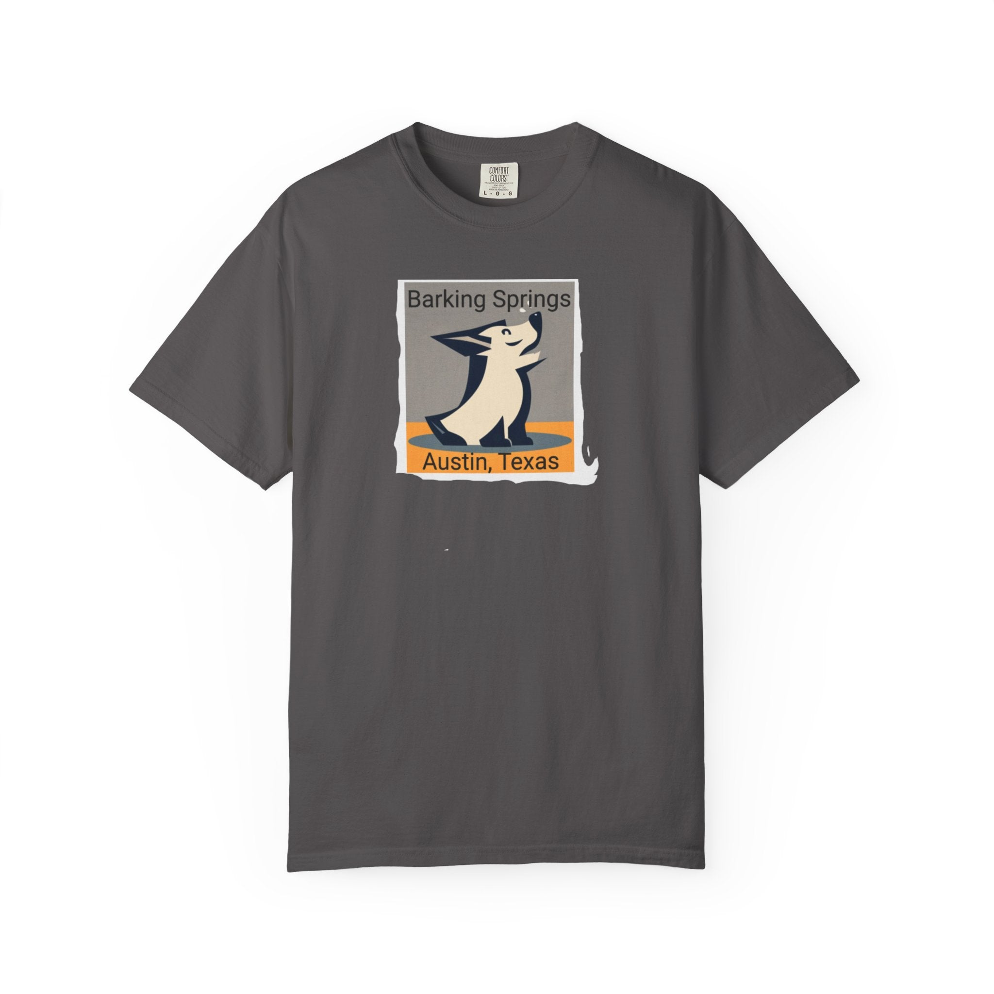 Austin Barking Springs Unisex T-Shirt | Casual Wear, Gift for Dog Lovers, Travel Souvenir, Unique Austin Design, Comfortable Cotton Tee