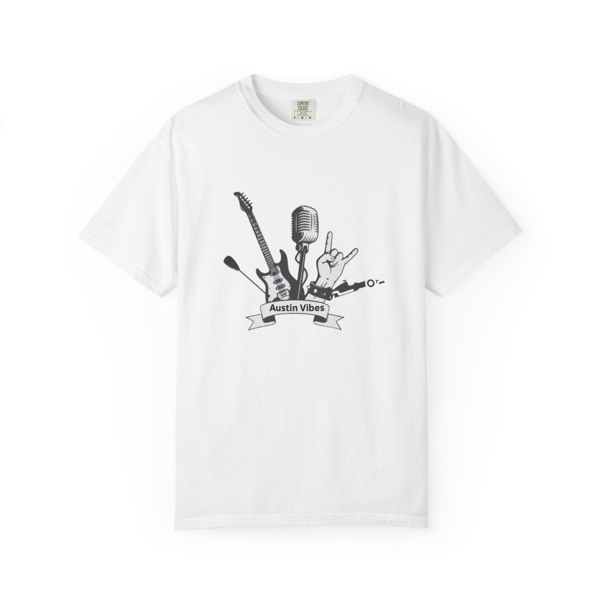Austin Vibes Unisex T-Shirt, Perfect for Music Lovers, Concerts, Gift for Musicians, Casual Wear, Festival Apparel