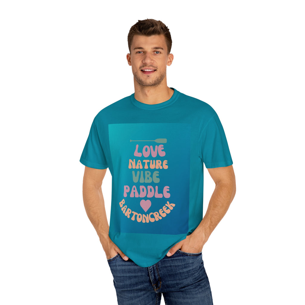 Unisex Nature Vibe T-shirt, Love Nature Graphic Tee, Austin Paddling Shirt, Eco-Friendly Summer Apparel, Gift for Outdoorsy Friends