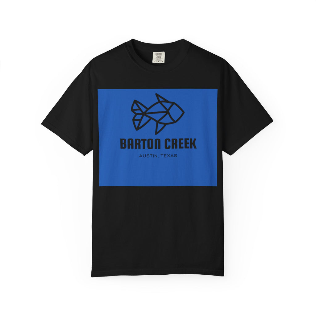 Barton Creek Fish Graphic Tee, Unisex Garment-Dyed T-shirt, Casual Wear, Outdoor Activities, Summer Style, Gift for Nature Lovers