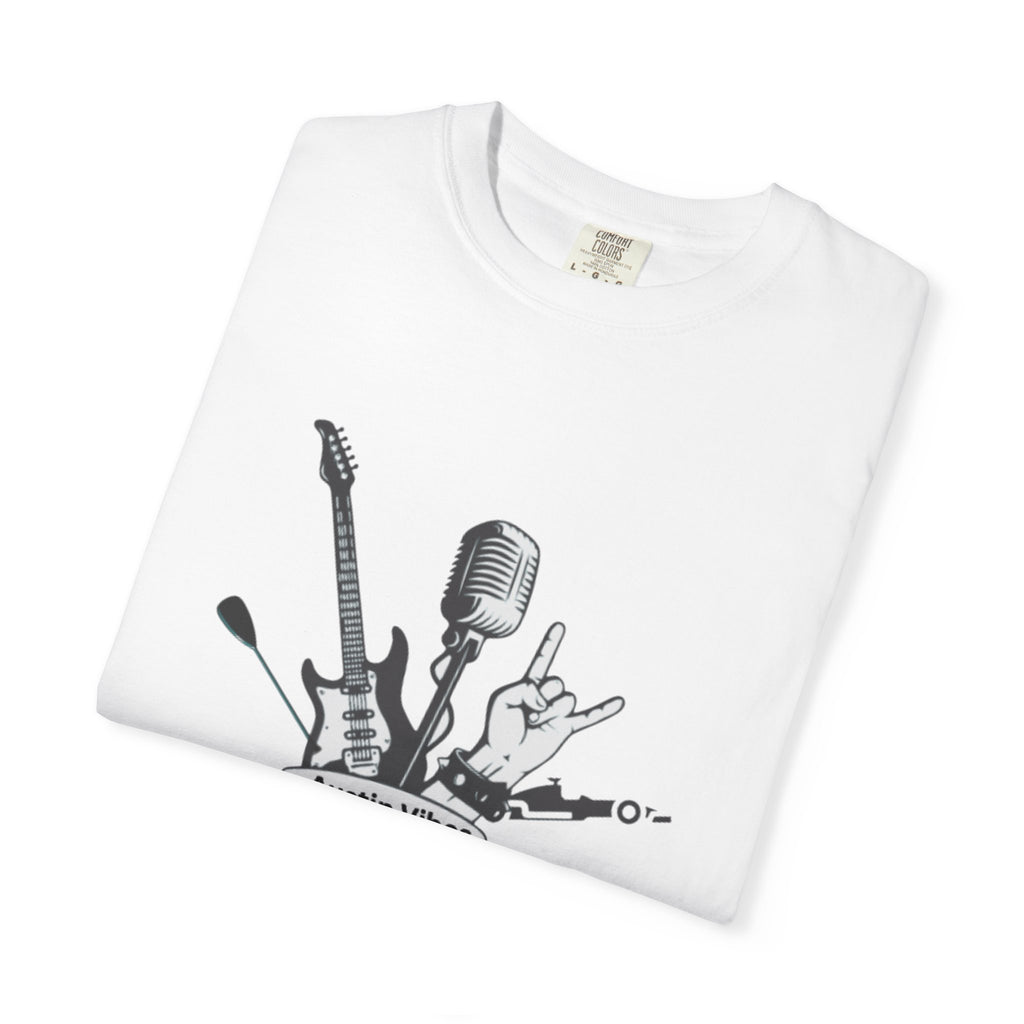 Austin Vibes Unisex T-Shirt, Perfect for Music Lovers, Concerts, Gift for Musicians, Casual Wear, Festival Apparel