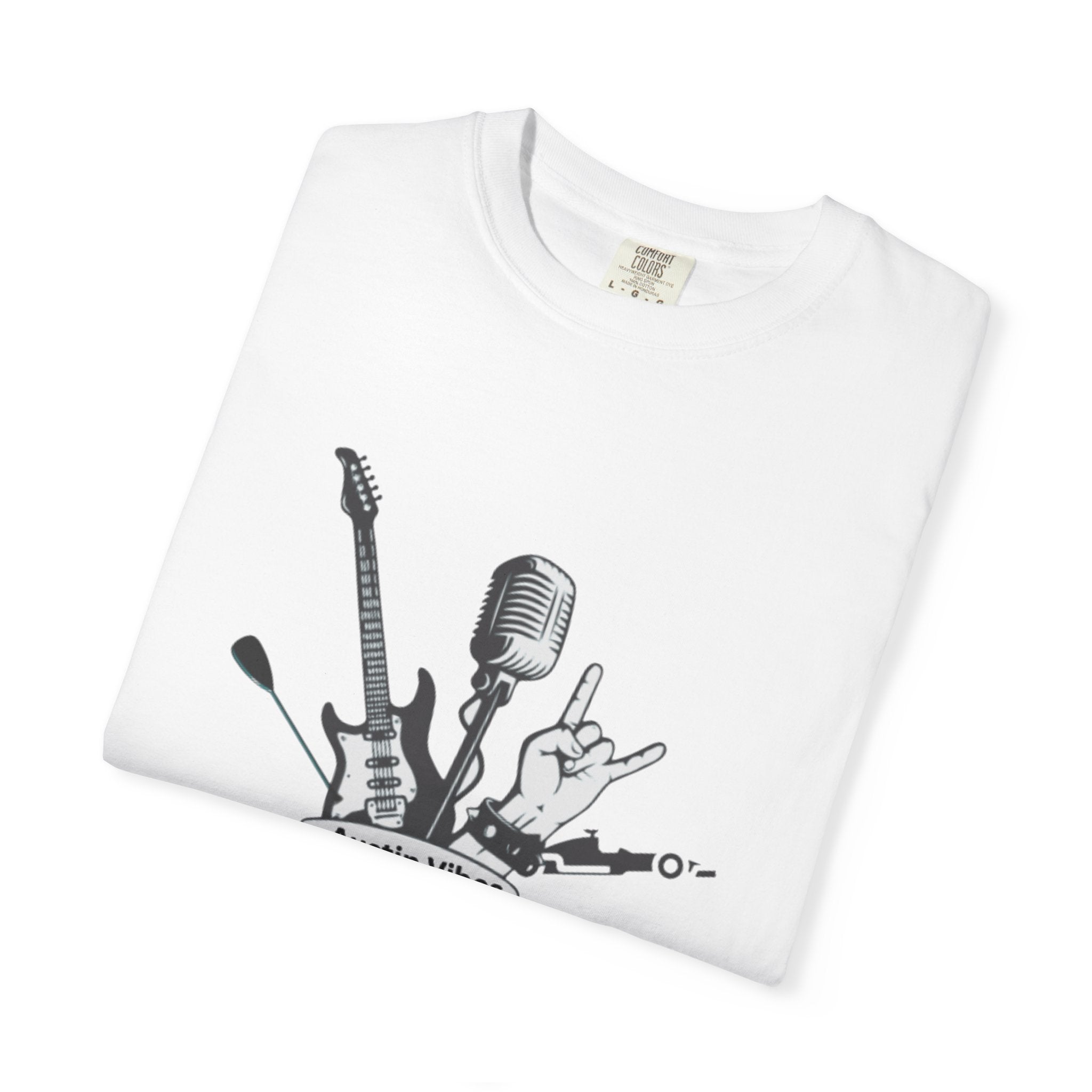 Austin Vibes Unisex T-Shirt, Perfect for Music Lovers, Concerts, Gift for Musicians, Casual Wear, Festival Apparel