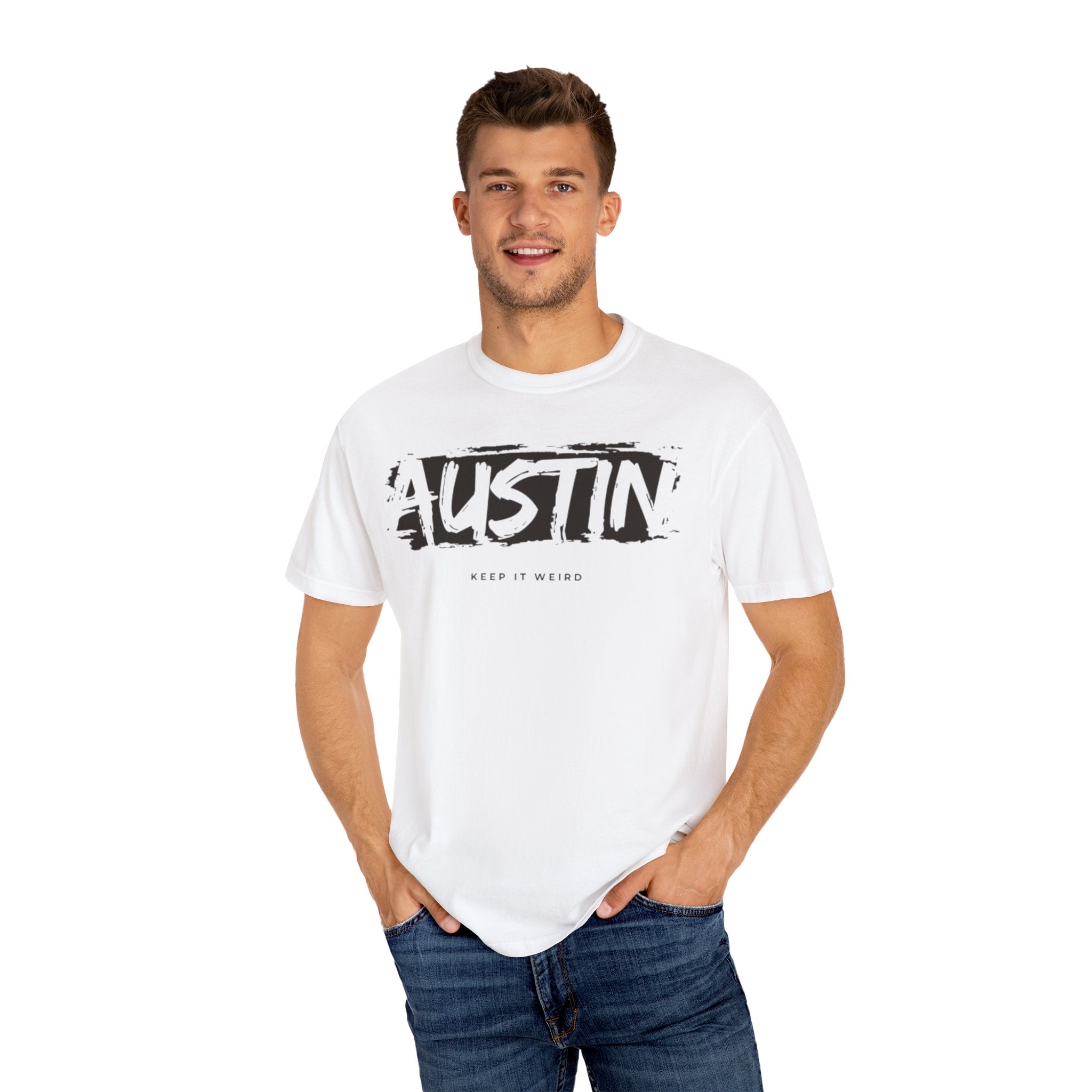 Austin Keep It Weird Unisex T-Shirt, Casual Wear, Graphic Tee, Gift for Friends, Summer Fashion, Travel Souvenir