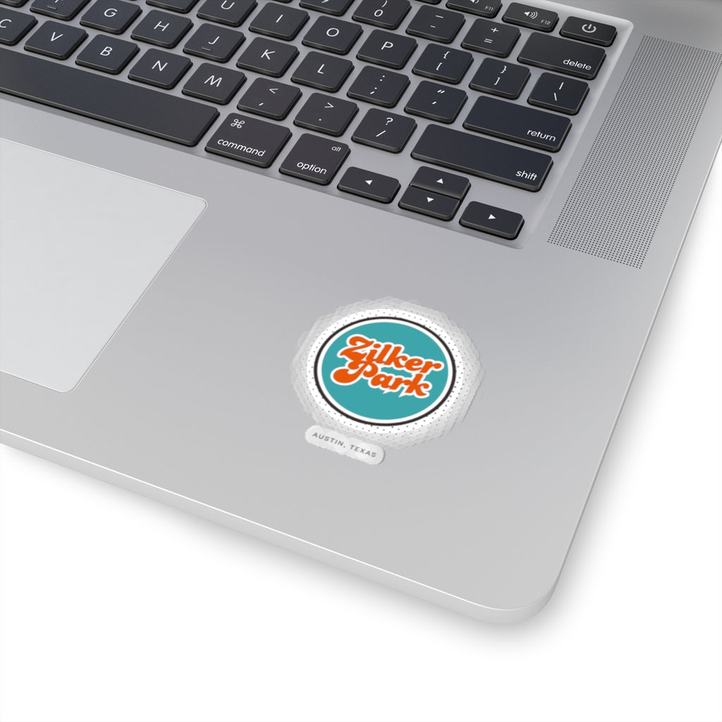 Zilker Park Kiss-Cut Stickers, Custom Vinyl Decals, Laptop Decor, Fun Stickers, Texas Souvenir, Travel Vibe Accessories