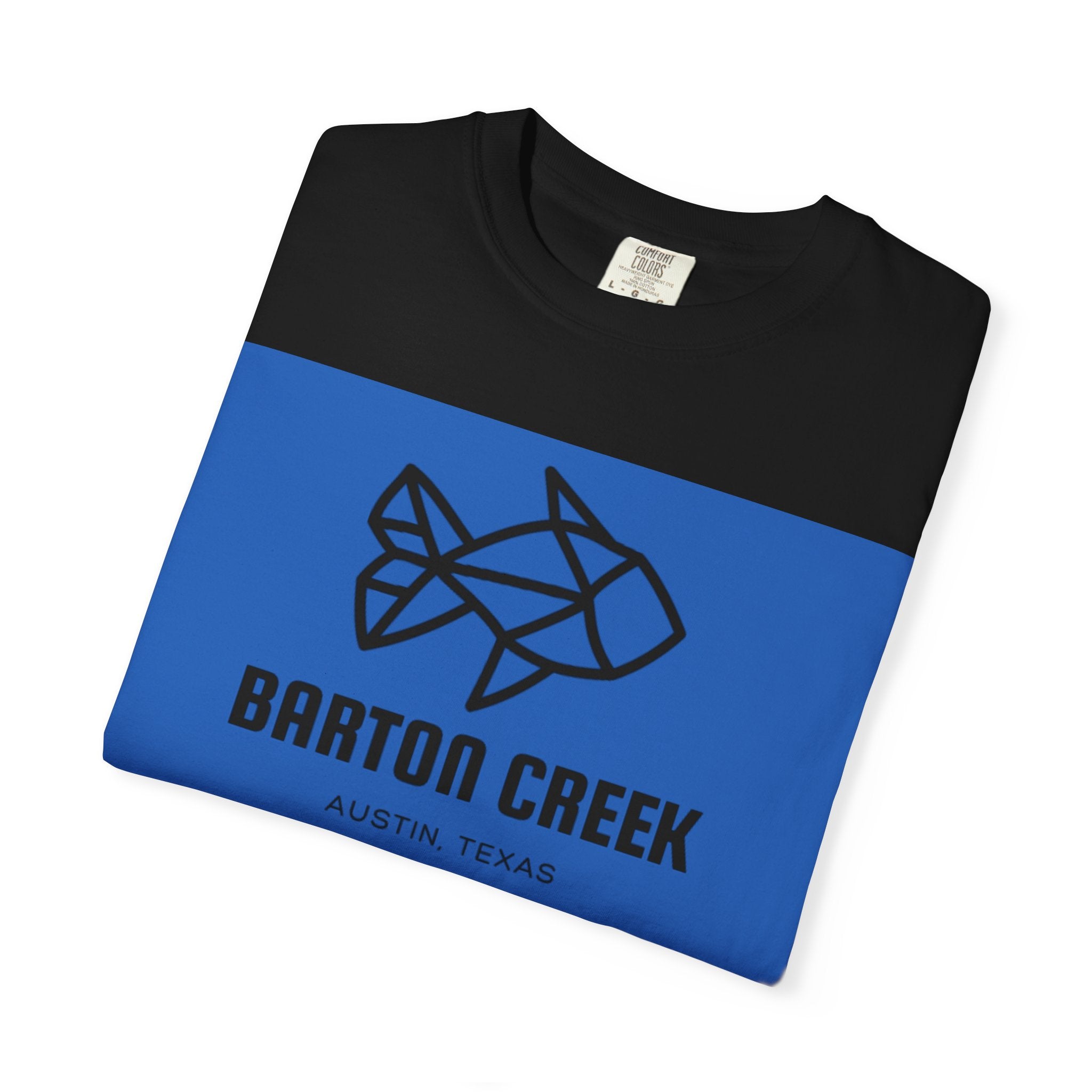 Barton Creek Fish Graphic Tee, Unisex Garment-Dyed T-shirt, Casual Wear, Outdoor Activities, Summer Style, Gift for Nature Lovers