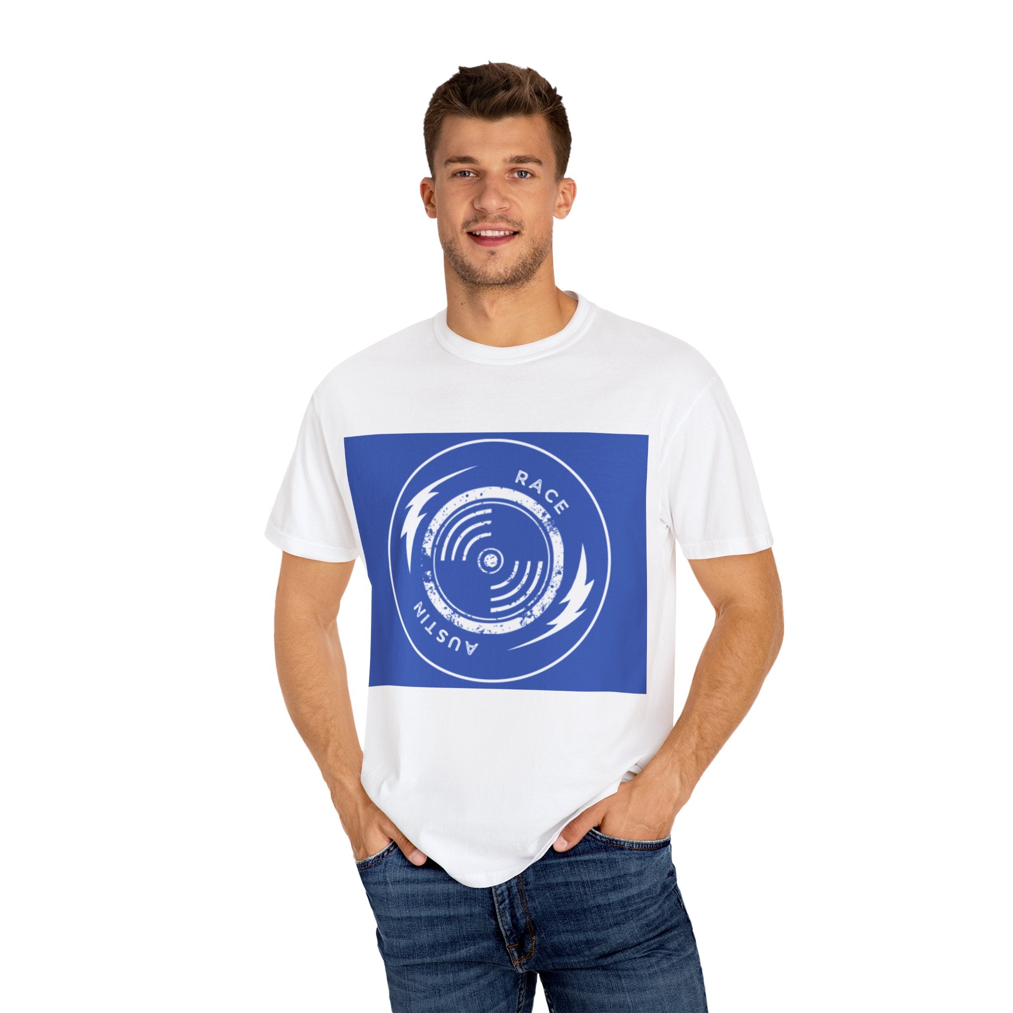 Racing Vibe Unisex T-Shirt, Casual Wear, Gift for Racing Fans, Cool Graphic Tee, Everyday Comfort, Trendy Apparel