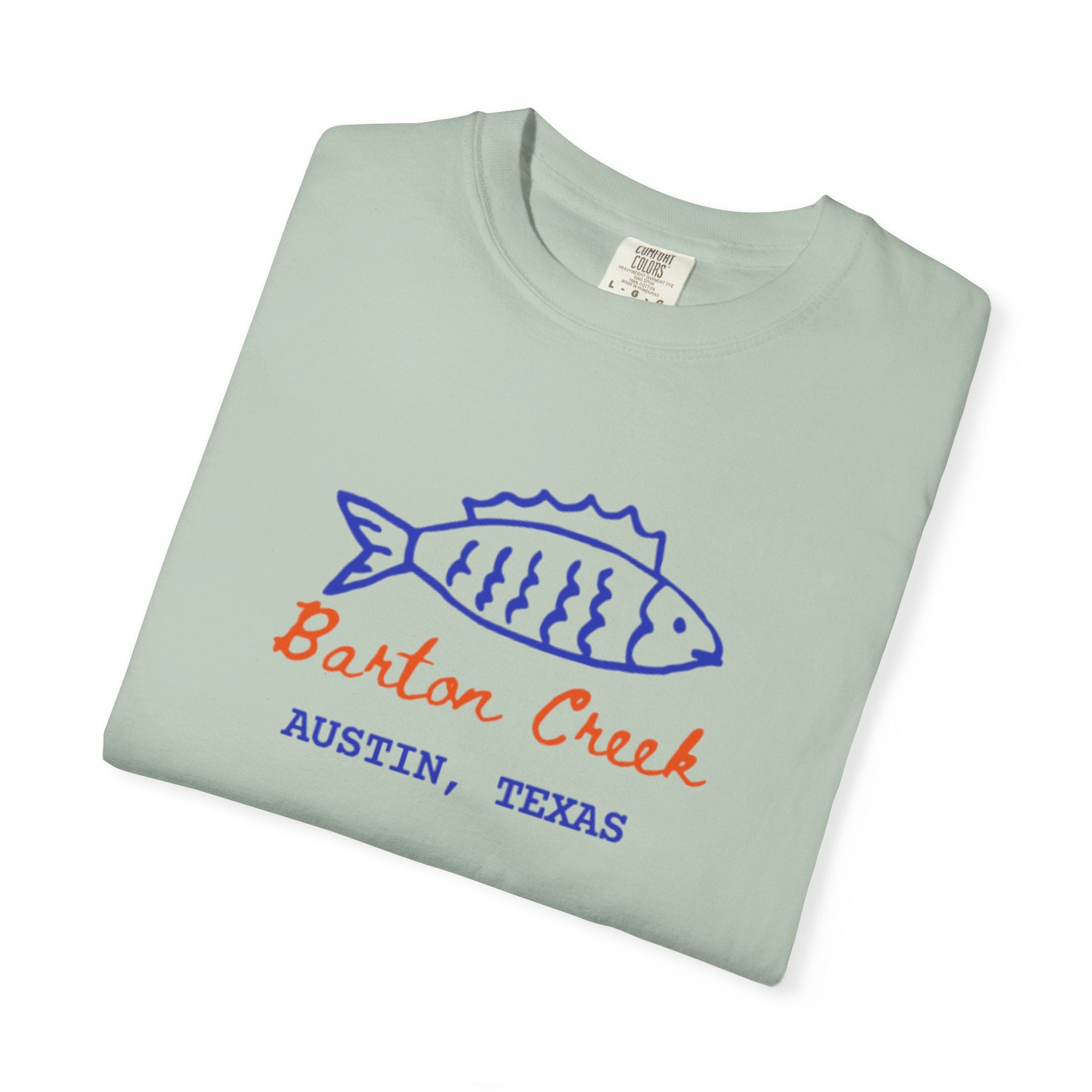 Austin Barton Creek T-Shirt, Casual Summer Tee, Gift for Fishermen, Texas Souvenir, Relaxed Fit Clothing