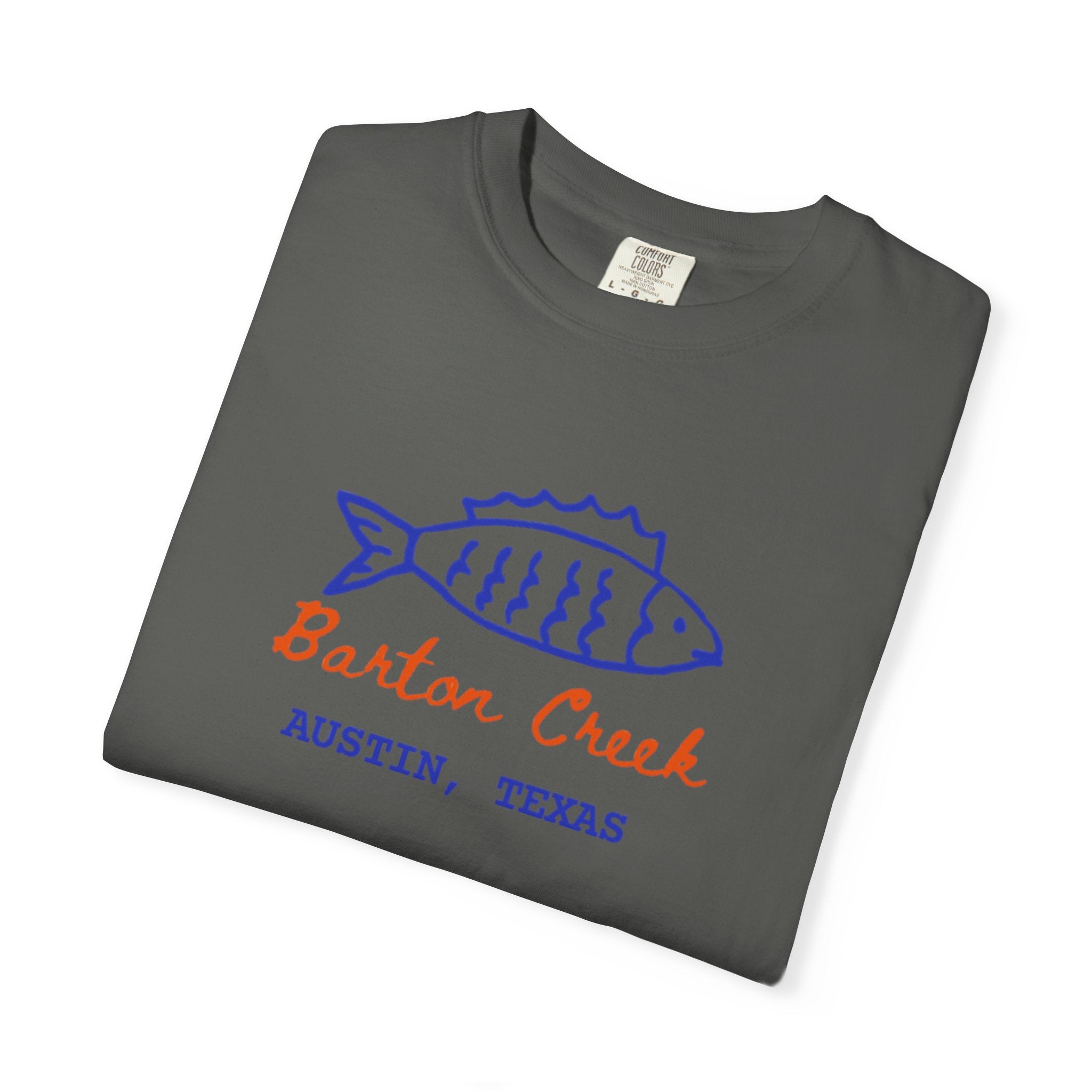 Austin Barton Creek T-Shirt, Casual Summer Tee, Gift for Fishermen, Texas Souvenir, Relaxed Fit Clothing