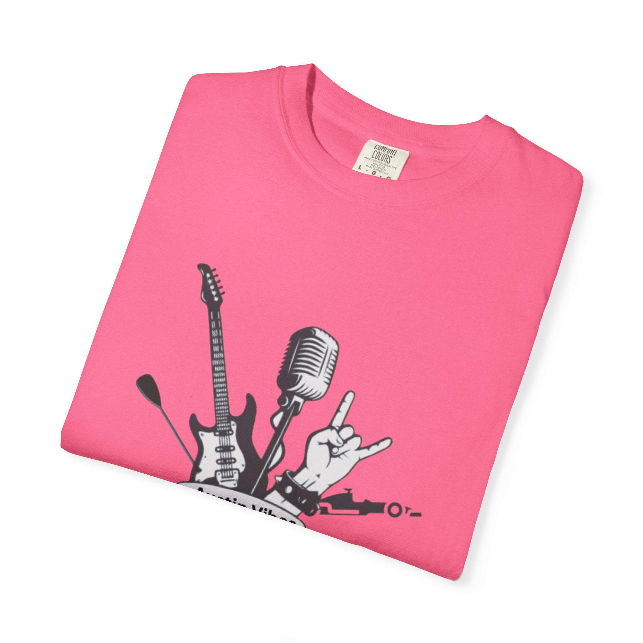 Austin Vibes Unisex T-Shirt, Perfect for Music Lovers, Concerts, Gift for Musicians, Casual Wear, Festival Apparel