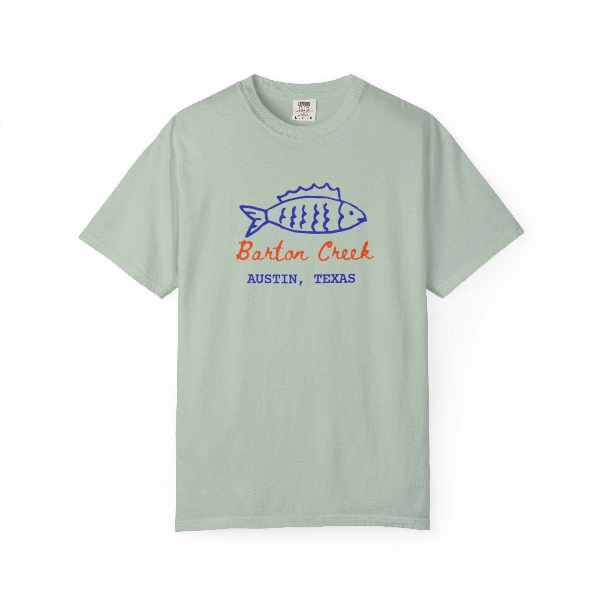Austin Barton Creek T-Shirt, Casual Summer Tee, Gift for Fishermen, Texas Souvenir, Relaxed Fit Clothing