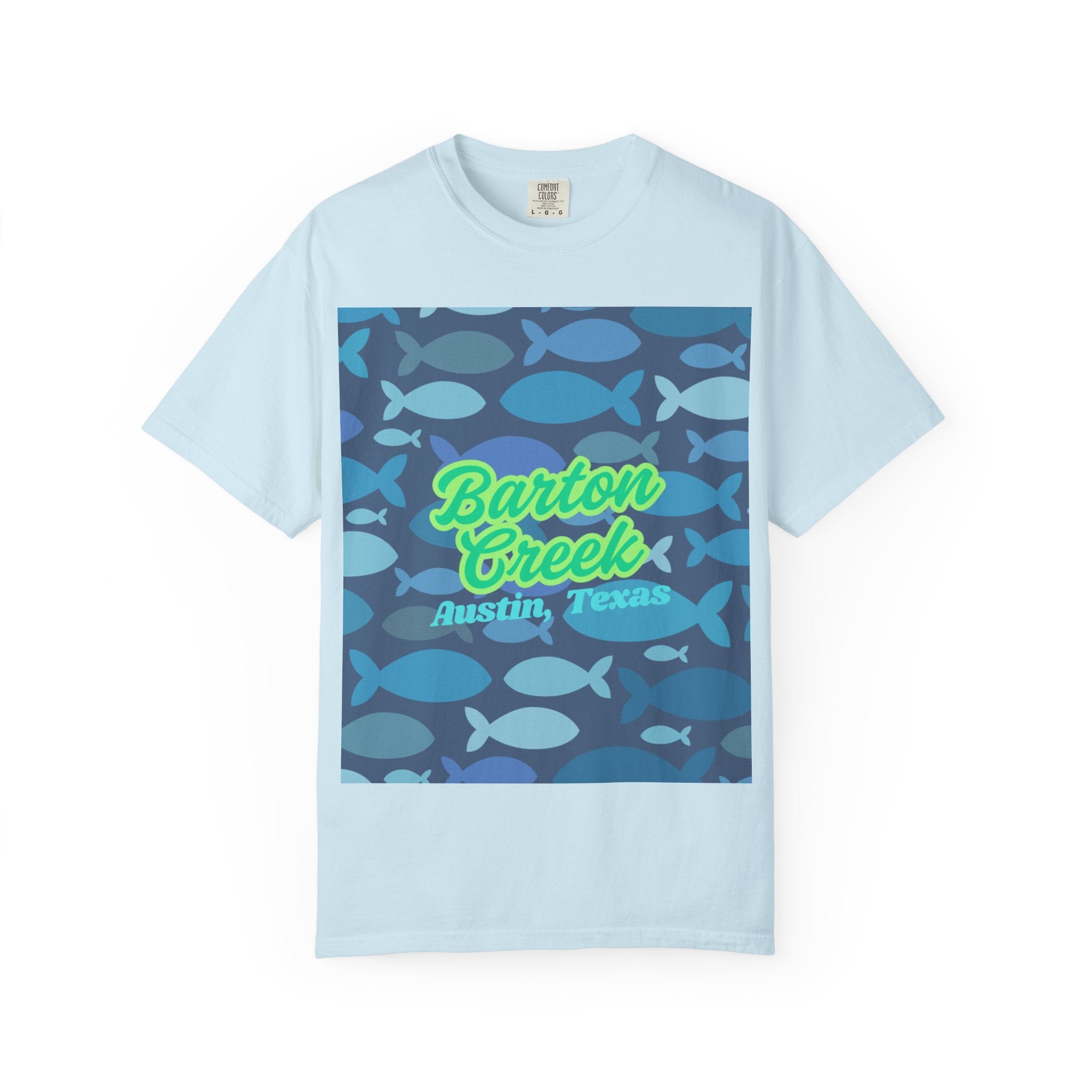 Barton Creek Fish Graphic Tee, Austin TX T-shirt, Summer Wear, Casual Outfit, Nature Lover Gift, Unisex Clothing