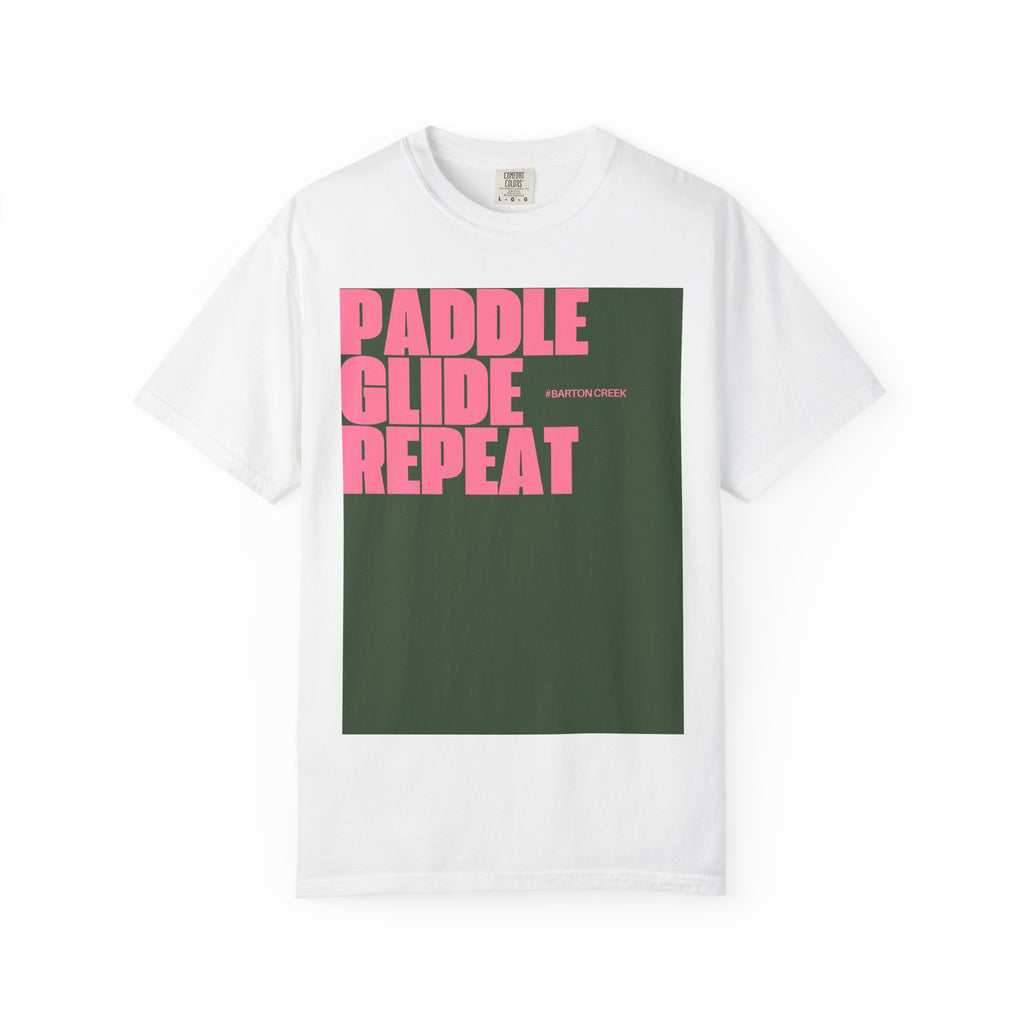 Paddle Glide Repeat Unisex T-shirt - Perfect for Kayaking, Outdoor Adventures, Gifts for Water Sports Enthusiasts, Casual Wear, Summer Fun