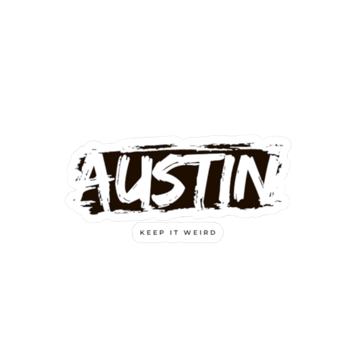 Keep Austin Weird Kiss-Cut Stickers | Fun Laptop Decals, Trending Stickers, Austin Souvenirs, Quirky Gift Ideas, Home Decor