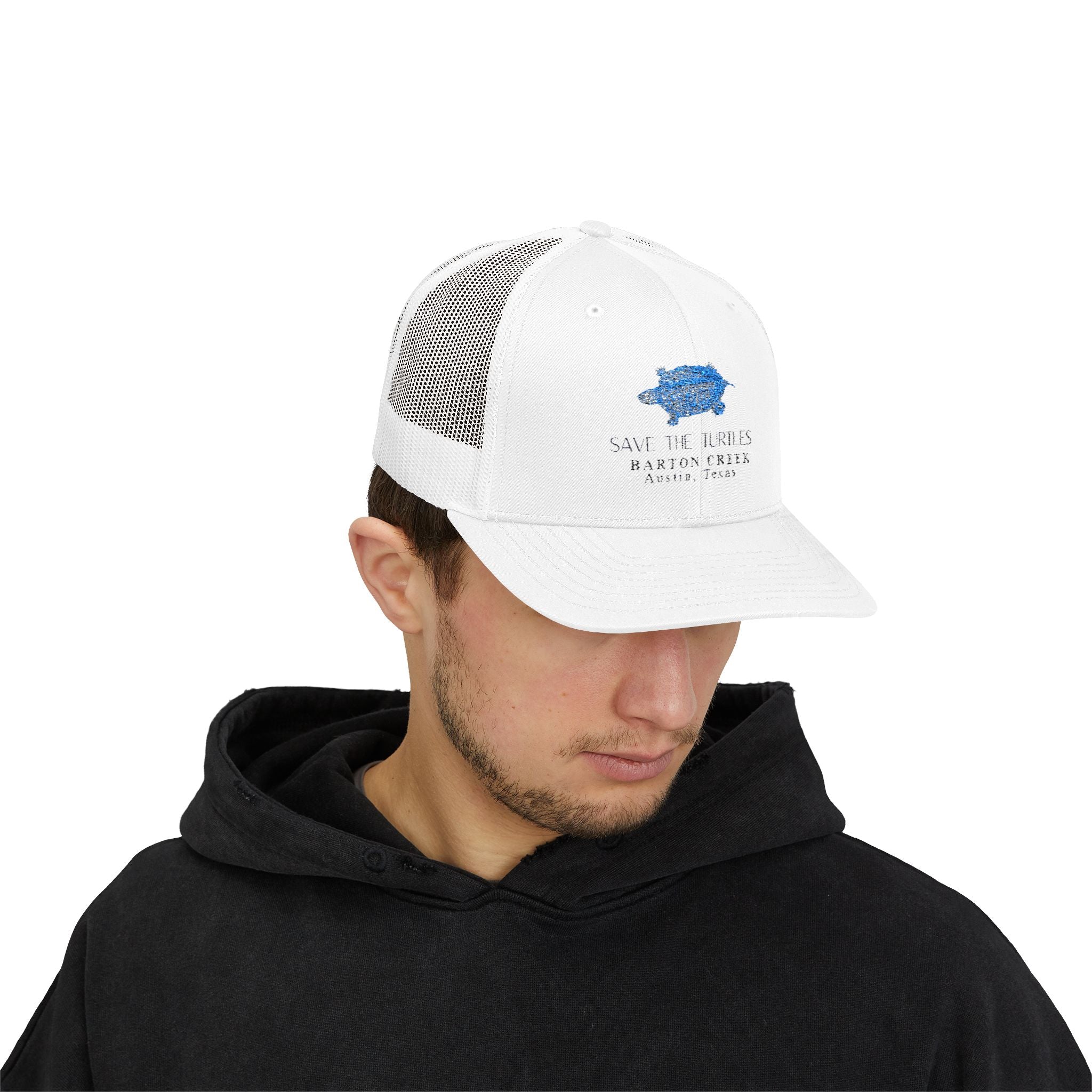 Eco-Friendly Snapback Trucker Cap - Save the Turtles Design, Sun Protection Hat, Beachwear, Gift for Ocean Lovers