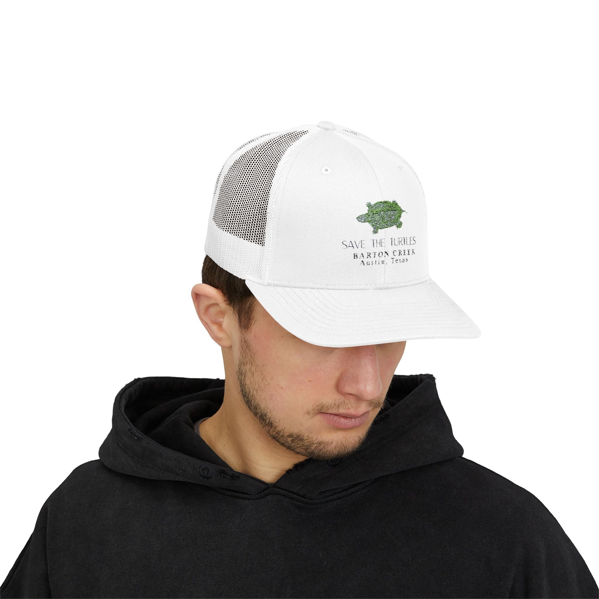 Eco-Friendly Snapback Trucker Cap, Save the Turtles Hat, Beach Day Accessory, Nature Lover Gift, Summer Style, Ocean Conservation Cap