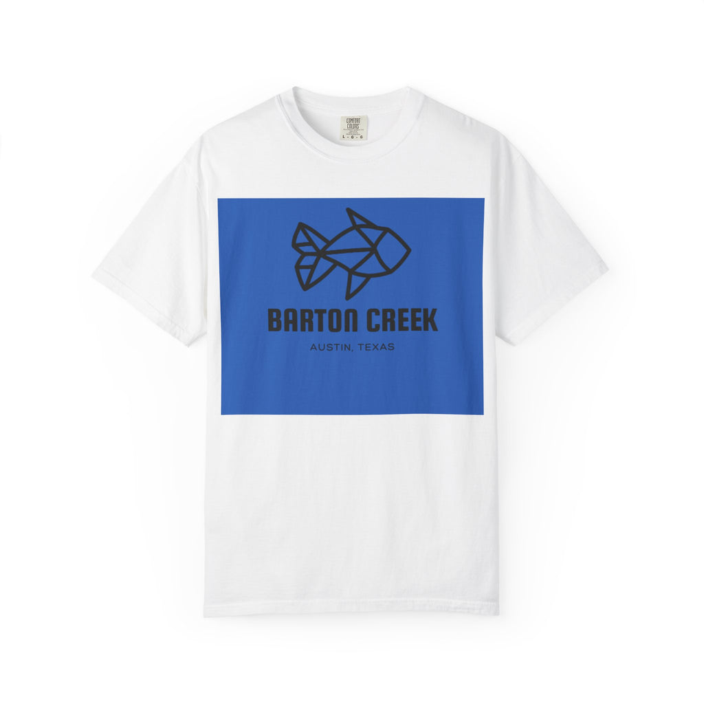 Barton Creek Fish Graphic Tee, Unisex Garment-Dyed T-shirt, Casual Wear, Outdoor Activities, Summer Style, Gift for Nature Lovers