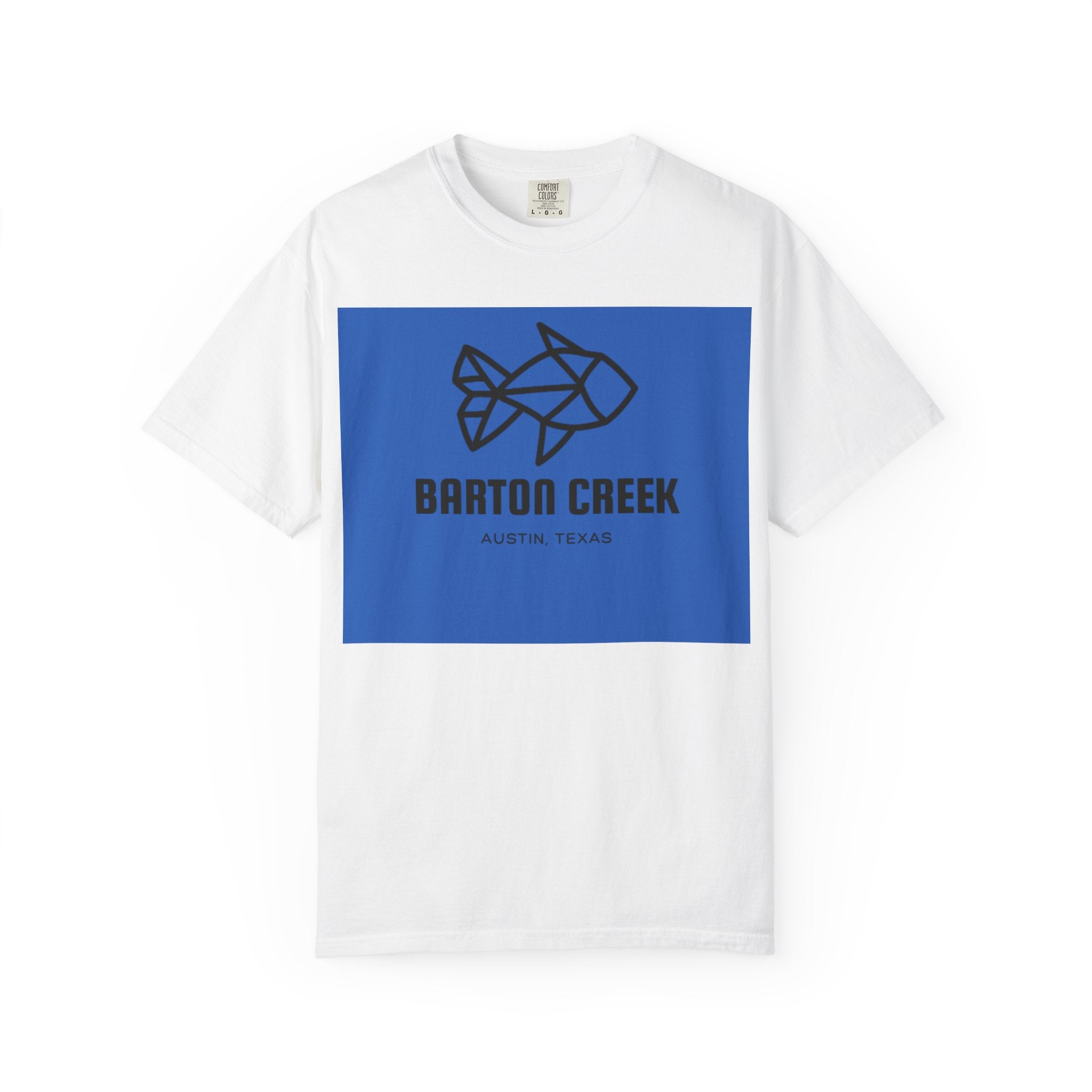 Barton Creek Fish Graphic Tee, Unisex Garment-Dyed T-shirt, Casual Wear, Outdoor Activities, Summer Style, Gift for Nature Lovers