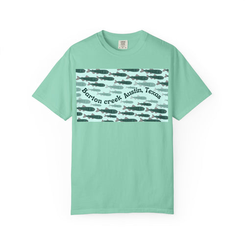 Austin Barton Creek T-Shirt, Unisex Garment-Dyed Tee, Casual Wear, Outdoor Adventure Shirt, Gift for Nature Lovers