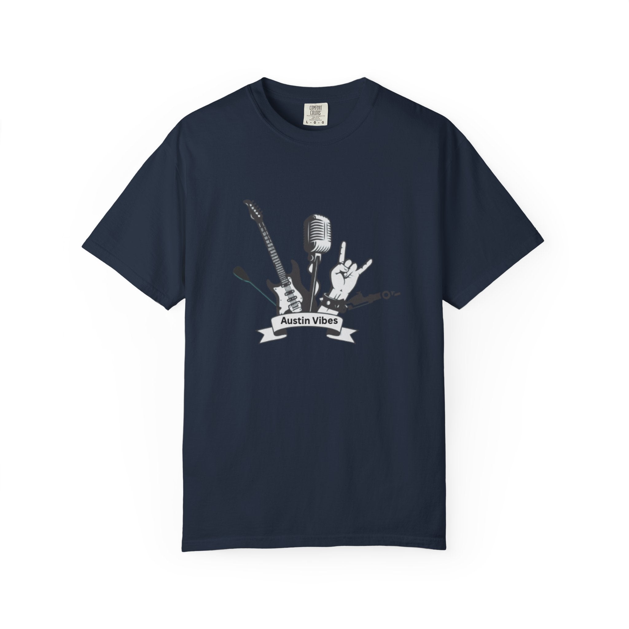 Austin Vibes Unisex T-Shirt, Perfect for Music Lovers, Concerts, Gift for Musicians, Casual Wear, Festival Apparel