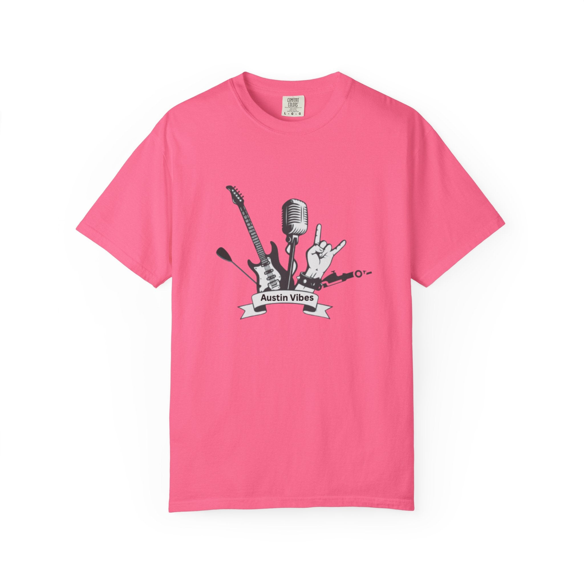 Austin Vibes Unisex T-Shirt, Perfect for Music Lovers, Concerts, Gift for Musicians, Casual Wear, Festival Apparel