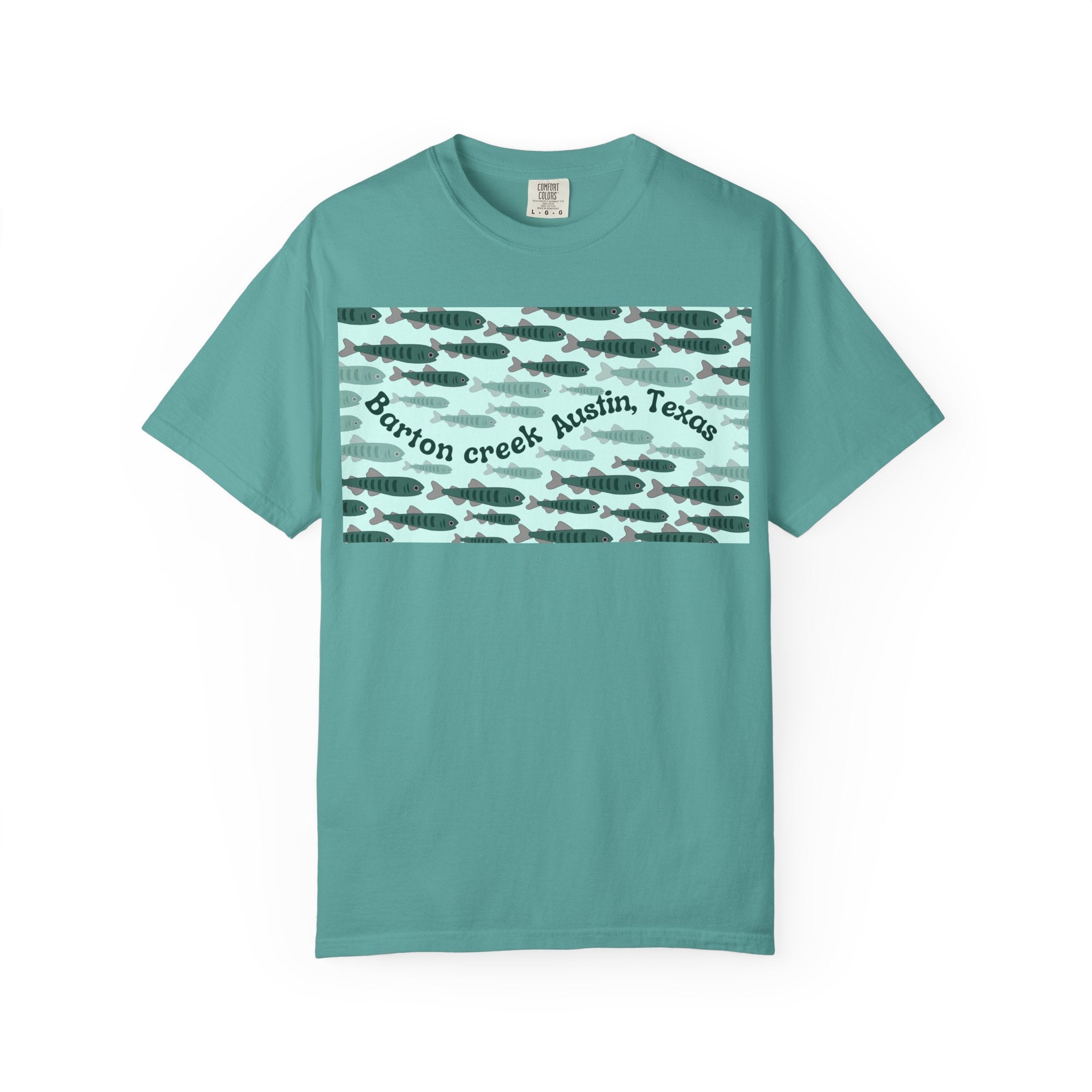 Austin Barton Creek T-Shirt, Unisex Garment-Dyed Tee, Casual Wear, Outdoor Adventure Shirt, Gift for Nature Lovers
