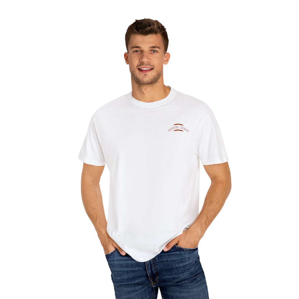 Garment-Dyed Unisex T-Shirt with Sunset Design, Comfortable Casual Tee, Summer Vibes, Perfect for Outdoor Festivals, Beach Days, Gift [...]