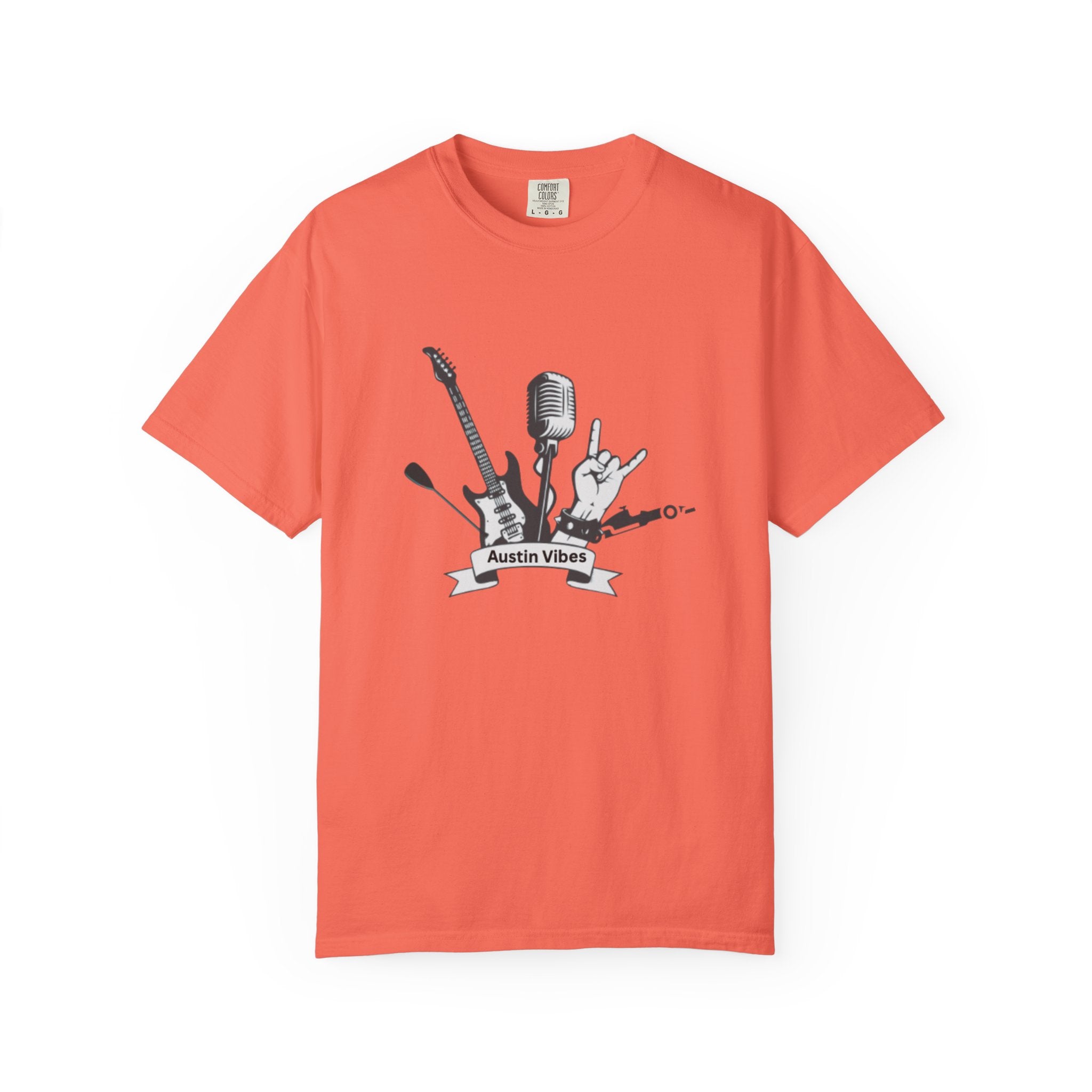 Austin Vibes Unisex T-Shirt, Perfect for Music Lovers, Concerts, Gift for Musicians, Casual Wear, Festival Apparel
