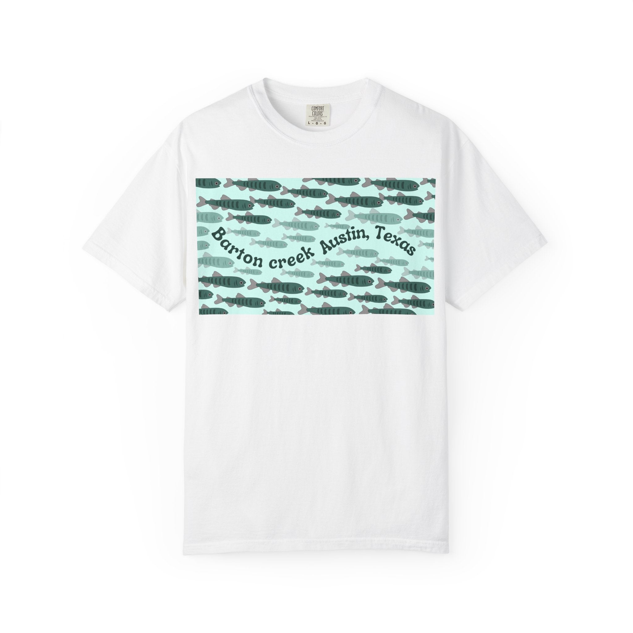 Austin Barton Creek T-Shirt, Unisex Garment-Dyed Tee, Casual Wear, Outdoor Adventure Shirt, Gift for Nature Lovers