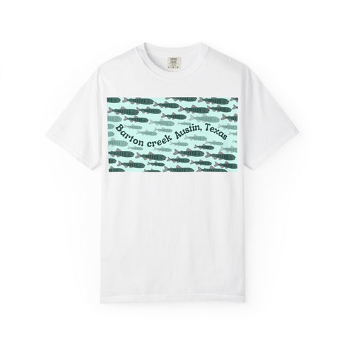 Austin Barton Creek T-Shirt, Unisex Garment-Dyed Tee, Casual Wear, Outdoor Adventure Shirt, Gift for Nature Lovers