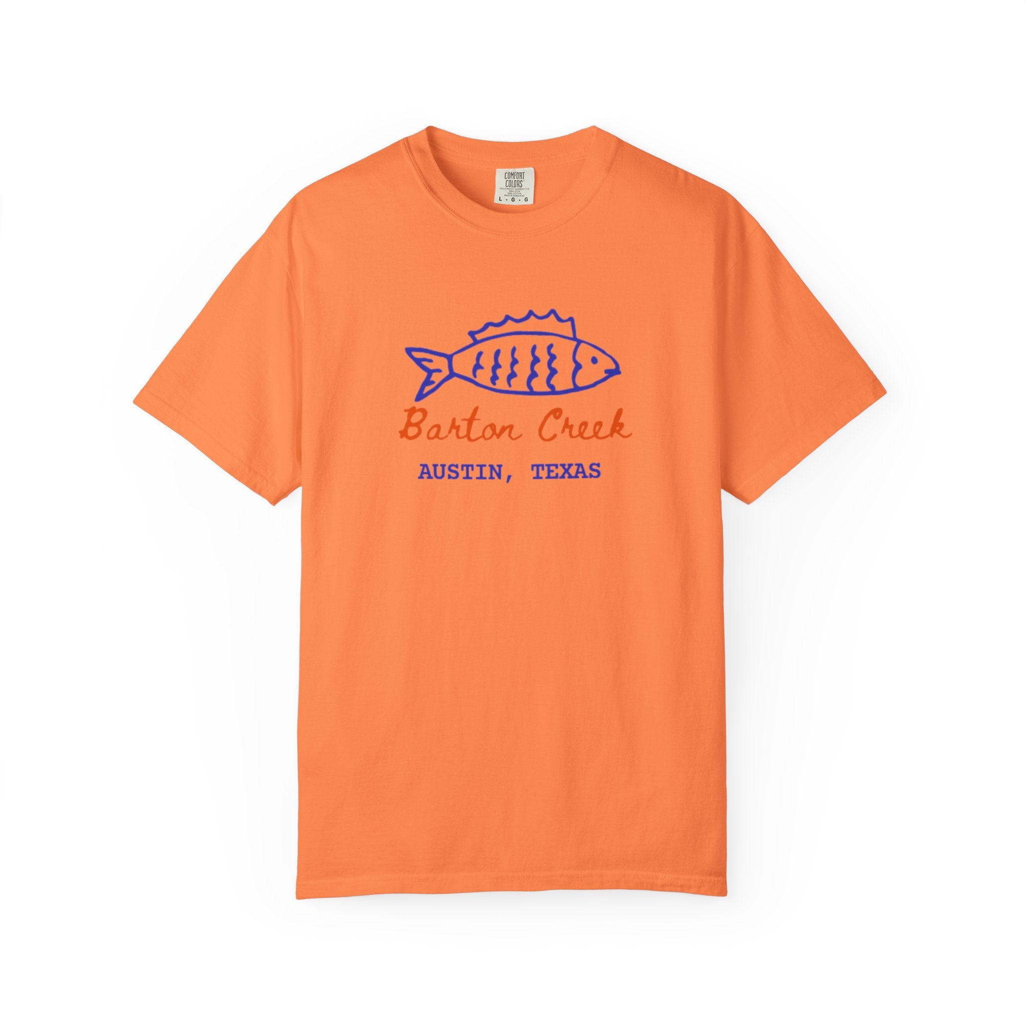 Austin Barton Creek T-Shirt, Casual Summer Tee, Gift for Fishermen, Texas Souvenir, Relaxed Fit Clothing
