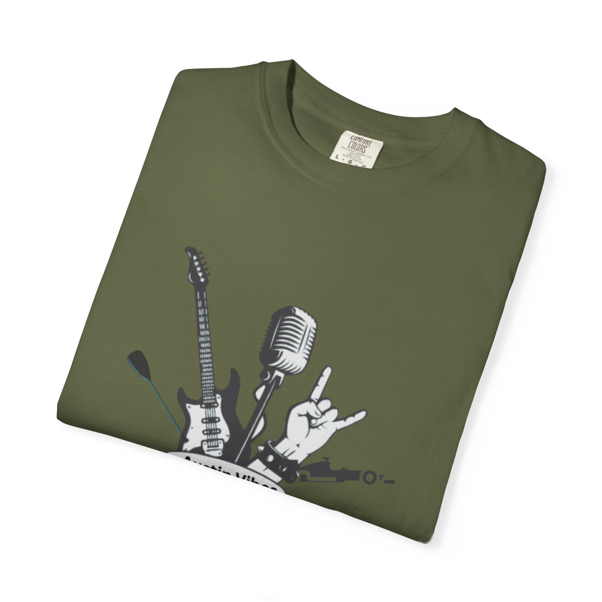 Austin Vibes Unisex T-Shirt, Perfect for Music Lovers, Concerts, Gift for Musicians, Casual Wear, Festival Apparel