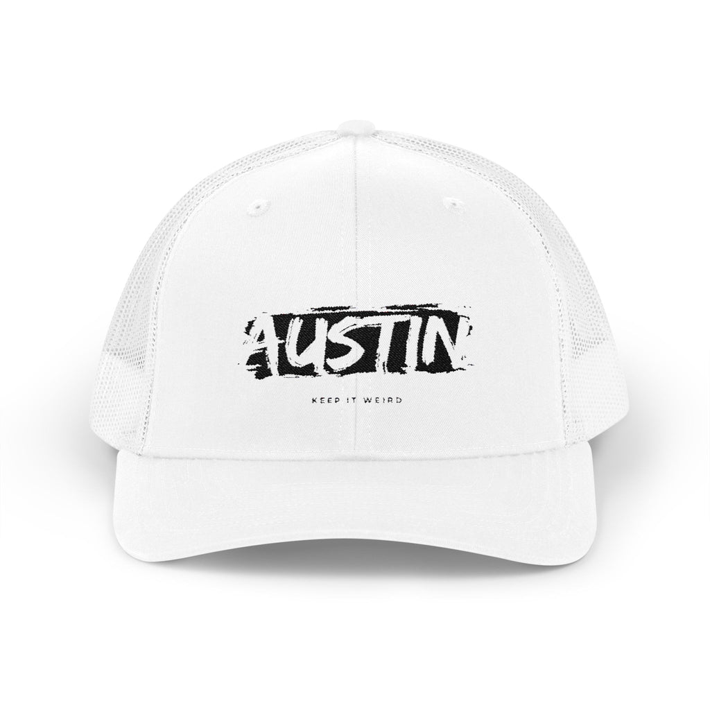 Austin Snapback Trucker Cap, Cool Hat, Casual Wear, Summer Accessory, Gift for Him/Her